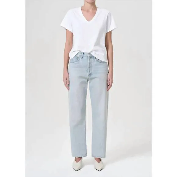 NEW AGOLDE 90's mid rise straight leg jean in revive