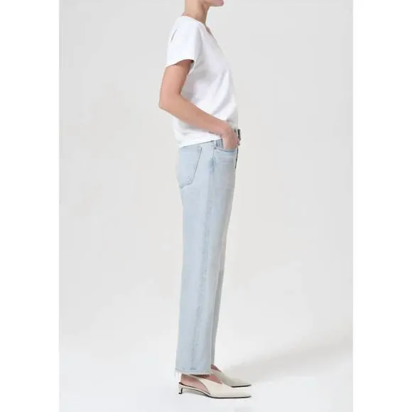 NEW AGOLDE 90's mid rise straight leg jean in revive