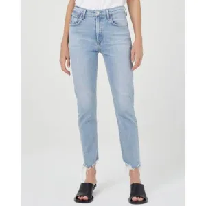 NEW AGOLDE merrel mid rise straight jean in astray