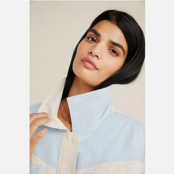 New Anthropologie Catelyn Colorblocked Utility Anorak Jacket size XS MSRP: $178
