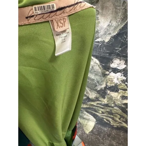 New Anthropologie x Hutch Abstract Wrap Maxi Dress Size XS