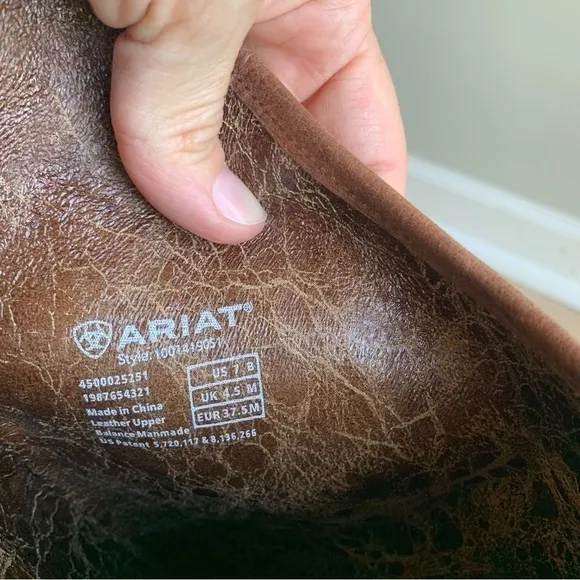 NEW Ariat &quot;Caldera&quot; Brown Knee High Leather Boots Sand Dollar SAMPLE‌‌‌‌‌‌‌‌