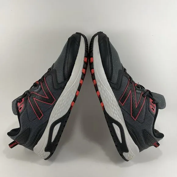 New Balance 410 V7 Trail Running Shoe Mens Size 9 D Gray Red Athletic Sneakers