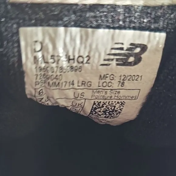 New Balance 574v2 ‘Mindful Grey Men's Sneakers Size 8