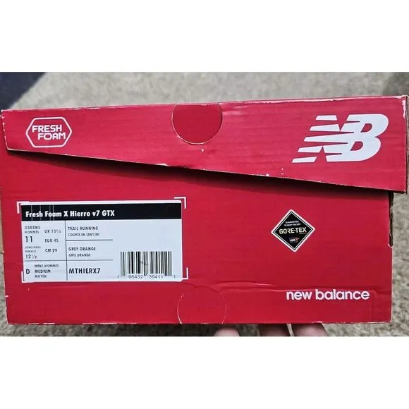 New Balance Fresh Foam‎ X Hierro v7 Mens Trail Running Sneakers GORE-TEX  Sz 11