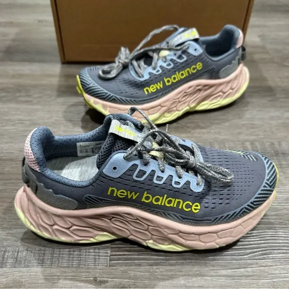 New Balance Fresh Foam X More Trail v3 Arctic Grey Orb Pink Athletic Sneakers