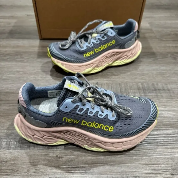 New Balance Fresh Foam X More Trail v3 Arctic Grey Orb Pink Athletic Sneakers