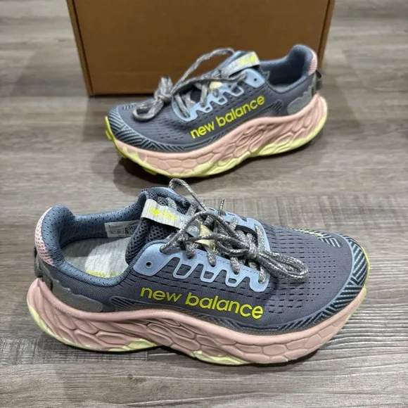 New Balance Fresh Foam X More Trail v3 Arctic Grey Orb Pink Athletic Sneakers