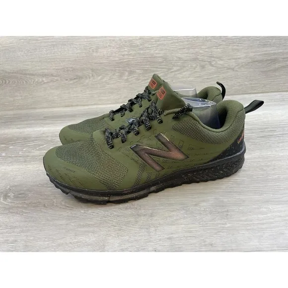 New Balance FuelCore Nitrel Trail MTNTRRG1 Men's 12 Green Mesh Athletic Sneakers