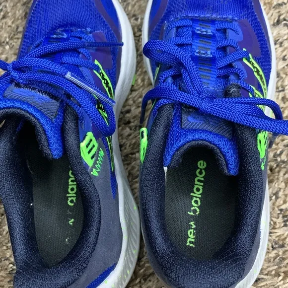 New Balance Kid YPNTRLL Blue Synthetic Trail Running Shoes Lace Up Sneakers