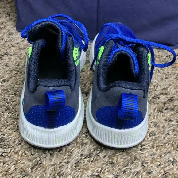 New Balance Kid YPNTRLL Blue Synthetic Trail Running Shoes Lace Up Sneakers