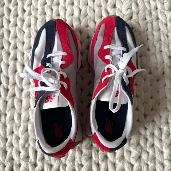 New Balance Men’s 327 Navy Red, size M 4.5/ W 6.5