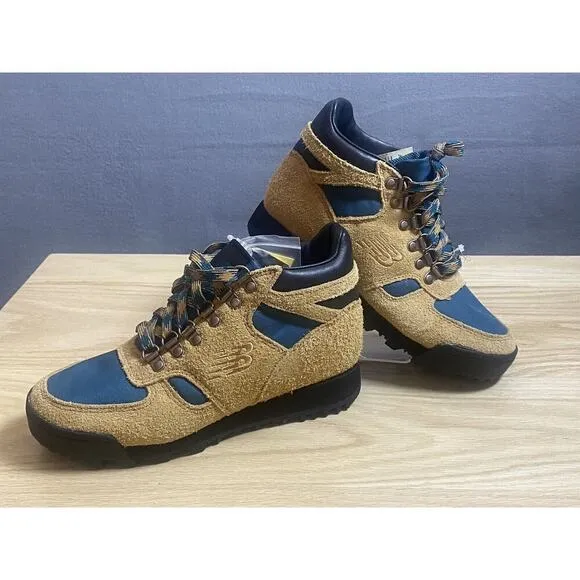 New Balance Men’s Rainer Hiking Boots Vibram Sz Men 5/Womens 6.5 Tan/Blue