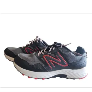 New Balance T410 V8 Trail Running Shoes Black Red Sneakers Tennis Shoes Sz 11.5