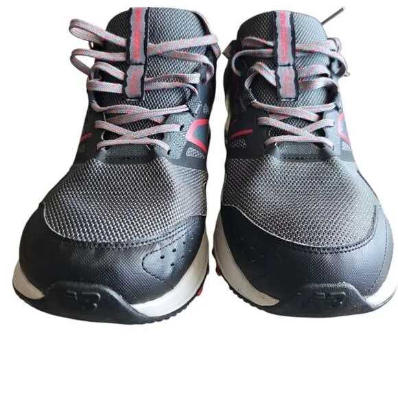 New Balance T410 V8 Trail Running Shoes Black Red Sneakers Tennis Shoes Sz 11.5