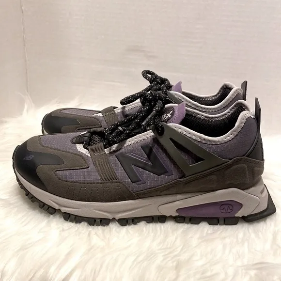 New Balance XRCT Grey with Purple Sneaker Size 7