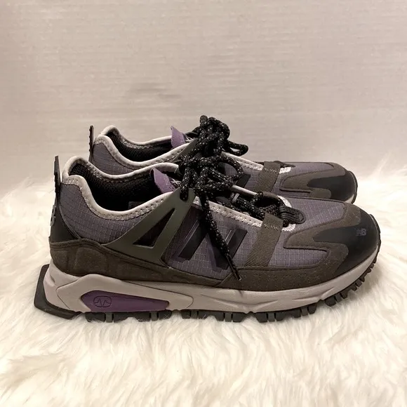 New Balance XRCT Grey with Purple Sneaker Size 7