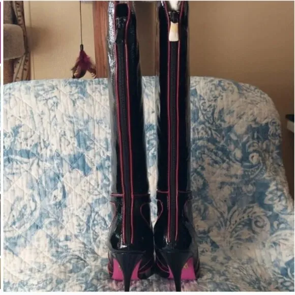 NEW Betsey Johnson VINTAGE KNEE HIGH BOOTS CLASSIC