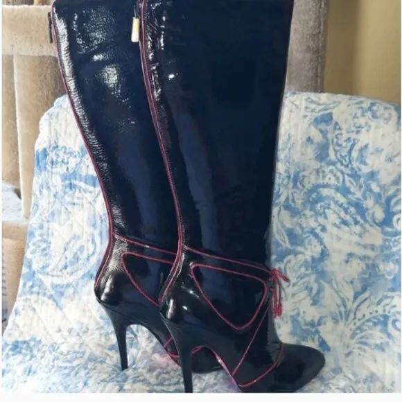 NEW Betsey Johnson VINTAGE KNEE HIGH BOOTS CLASSIC
