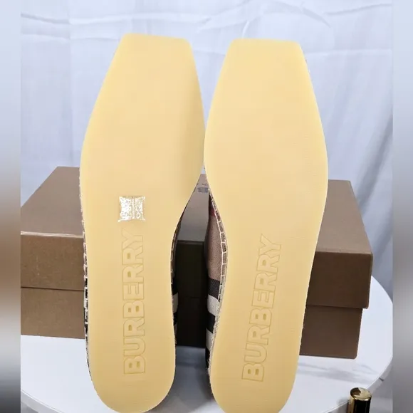 NEW Burberry Alport Birch Brown Check Espadrilles  Shoes Size EUR 40 US 9.5 $590