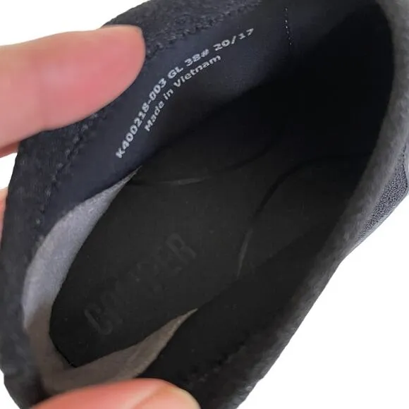 NEW! Camper Womans 7.5 Alright $189 Leather Ankle Boots Heel Round Toe Gray 38
