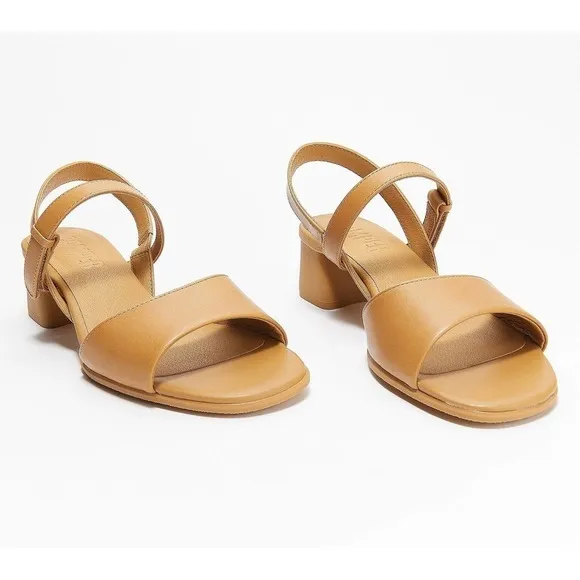 New Camper Womens Brown Leather Heeled Katie Sandals Size EU 40 US 10