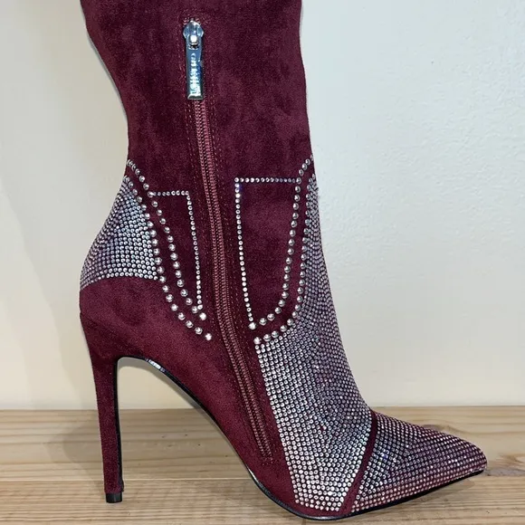 New Cape Robbin Olkley Chocolate Cowboy Knee High Boots