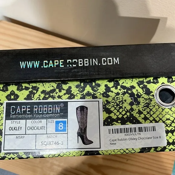 New Cape Robbin Olkley Chocolate Cowboy Knee High Boots