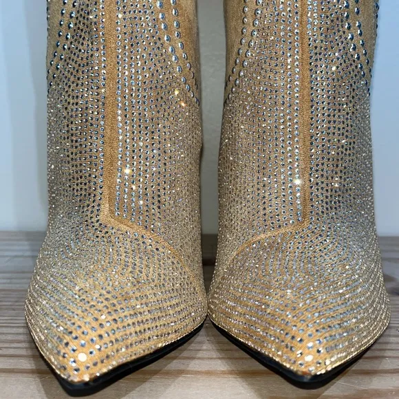 New Cape Robbin Olkley Tan Cowboy Knee High Boots