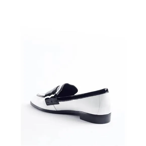 NEW CECELIA NEW YORK kali loafer in black / white patent