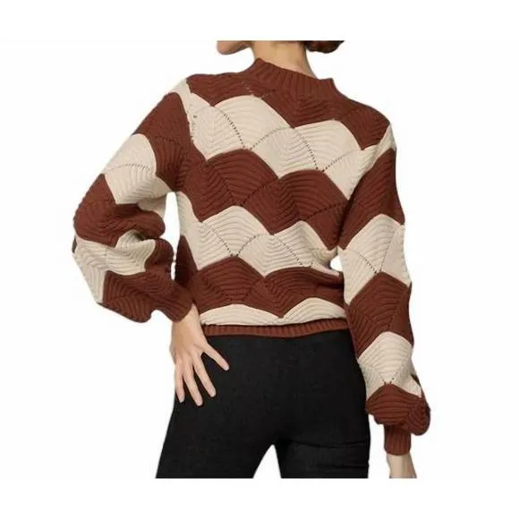 NEW CLEOBELLA kori sweater in ivory/terracotta