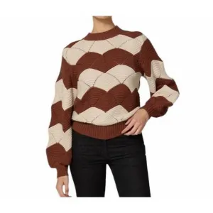 NEW CLEOBELLA kori sweater in ivory/terracotta