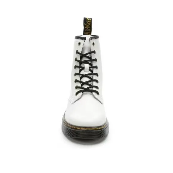NEW Dr. Martens Zavala White Leather‎ 8-Eye Lace-Up Combat Boots Mens 10/WMN 11