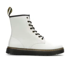 NEW Dr. Martens Zavala White Leather‎ 8-Eye Lace-Up Combat Boots Mens 10/WMN 11
