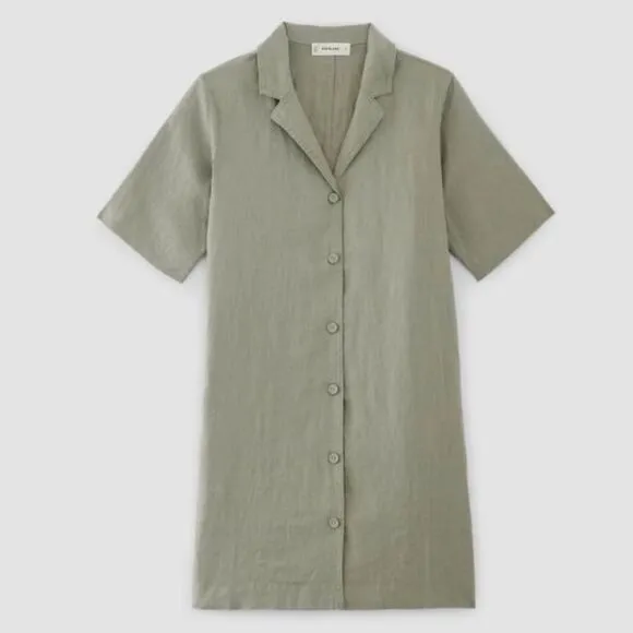 NEW Everlane The Linen Dress Sea Green Medium