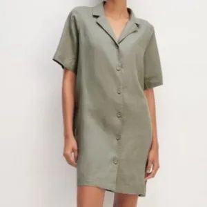 NEW Everlane The Linen Dress Sea Green Medium