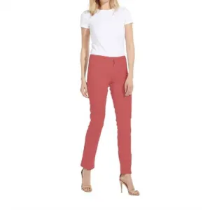 NEW FABRIZIO GIANNI cotton twill stretch slim-fit jeans in coral