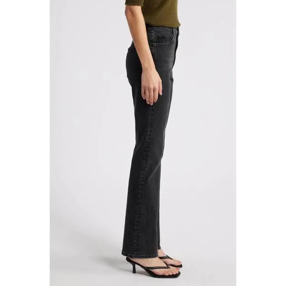 NEW FRAME women ruler high rise straight jean in grit