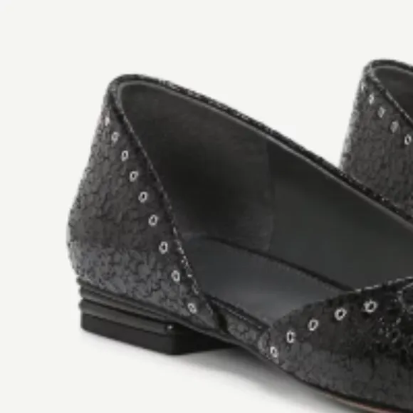 new FRANCO SARTO Leather Tracy Dress Flats 253