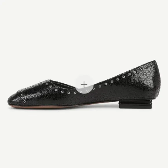 new FRANCO SARTO Leather Tracy Dress Flats 253