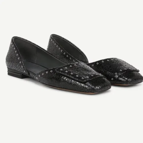 new FRANCO SARTO Leather Tracy Dress Flats 253