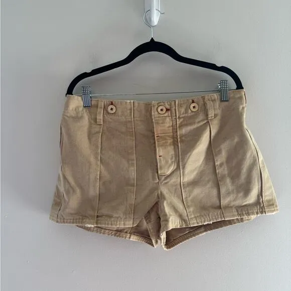 New Free People All Yours Micro Mini Shorts khaki 2