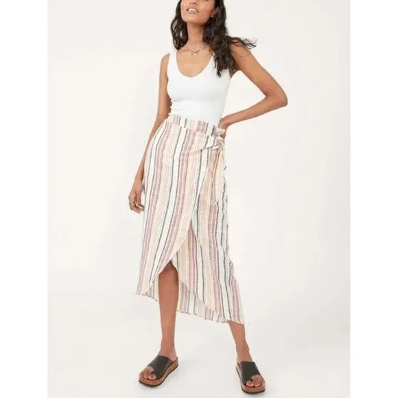 NEW free people aubrey sarong skirt 🤍 8