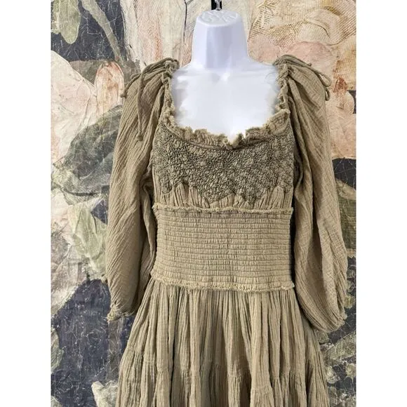 New Free People Toledo Midi Dress Size Medium