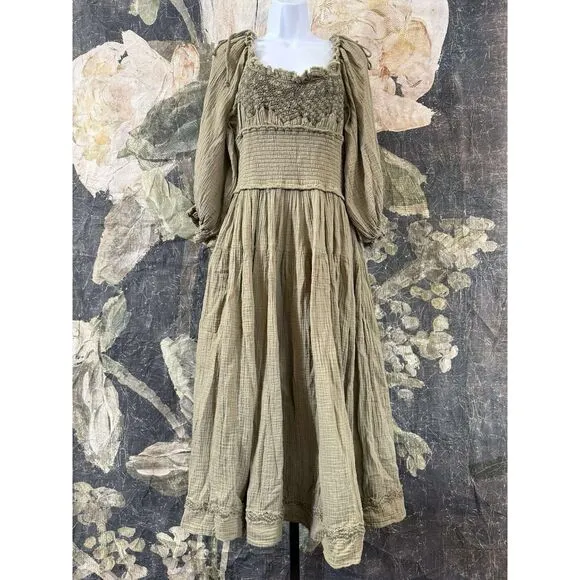 New Free People Toledo Midi Dress Size Medium