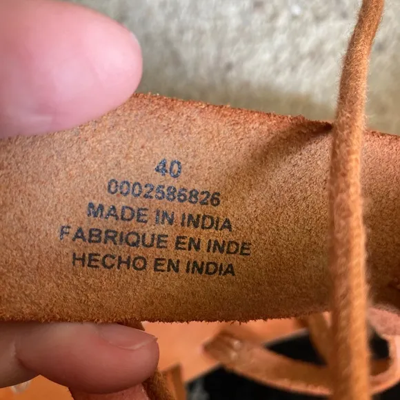 New! Free People Vacation Day Wrap Sandals Brown Leather US 9 EU 40