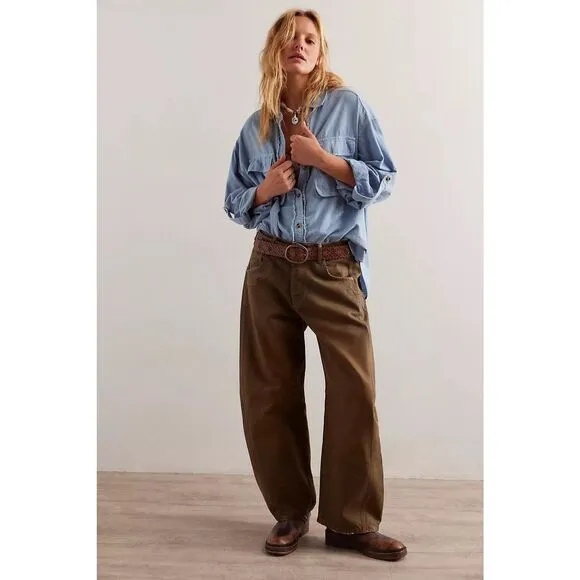 New Free People We The Free Good Luck Coated Jeans Size 31