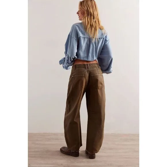 New Free People We The Free Good Luck Coated Jeans Size 31