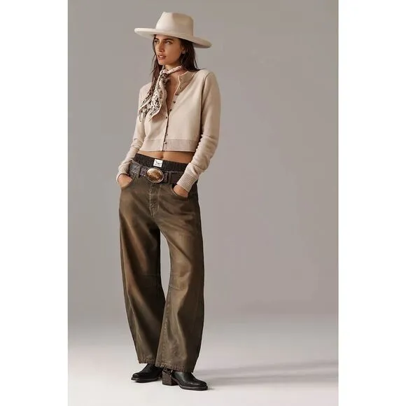 New Free People We The Free Good Luck Coated Jeans Size 31