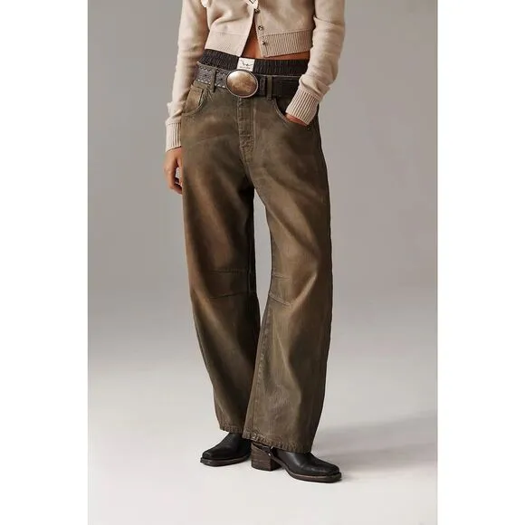 New Free People We The Free Good Luck Coated Jeans Size 31